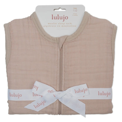 Lulujo 100% Cotton Muslin Sleep Sack Size S 0–6 Months (Sand)