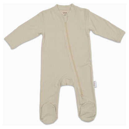 Lulujo Bamboo Footed Sleepsuit Size (Beige)