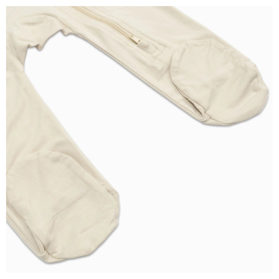 Lulujo Bamboo Footed Sleepsuit Size (Beige)