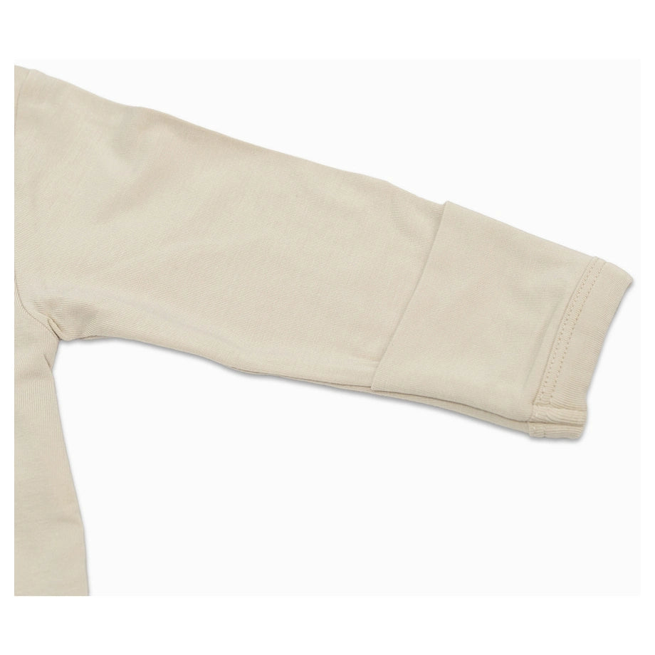 Lulujo Bamboo Footed Sleepsuit Size (Beige)