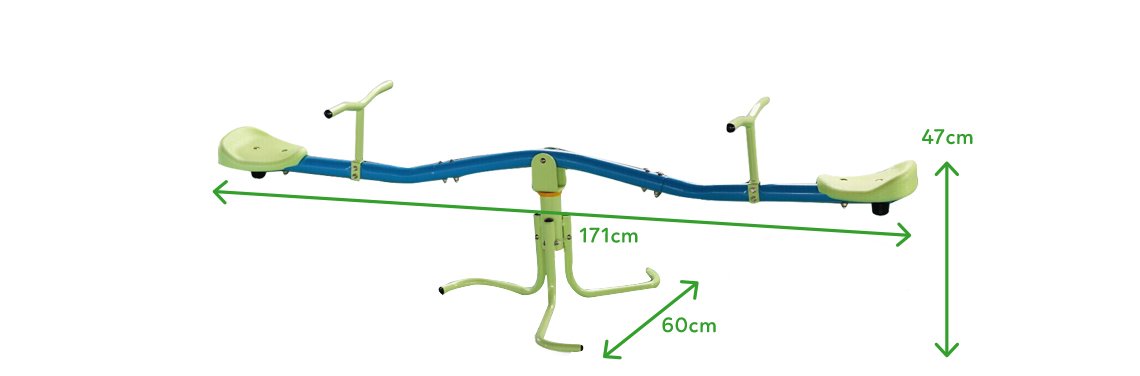 Dynamic Sports Hopping Frogs Metal See-Saw 360 Rotation