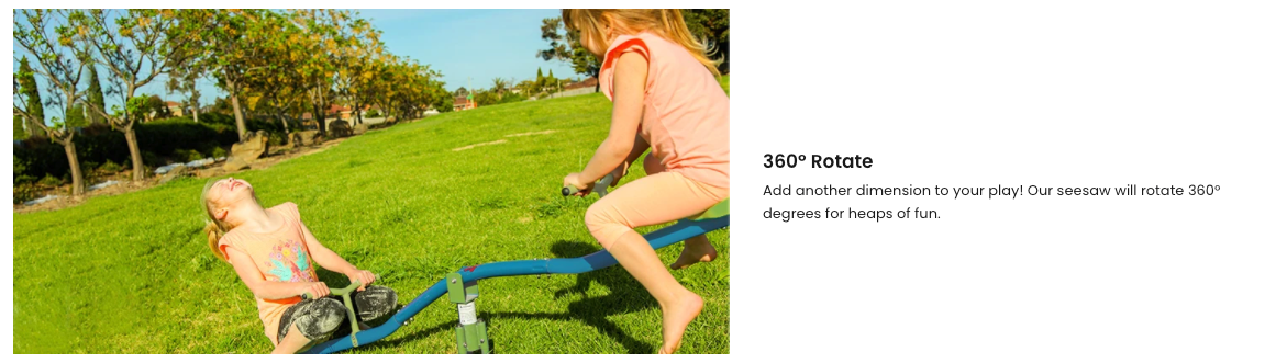 Dynamic Sports Hopping Frogs Metal See-Saw 360 Rotation