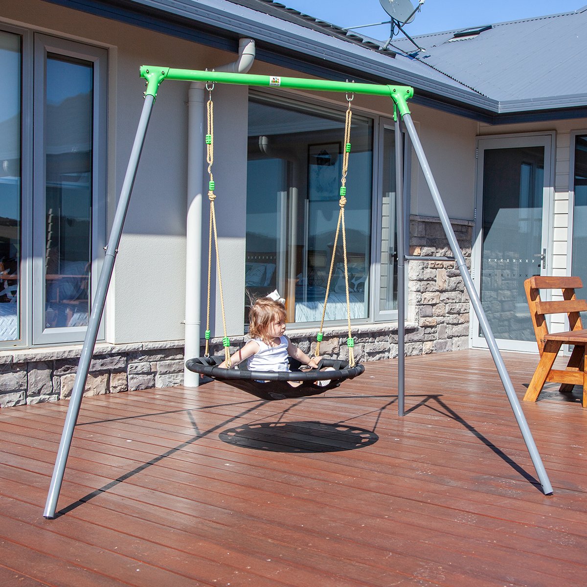 Dynamic Sports Fennic Fox Nest Metal Swing Set