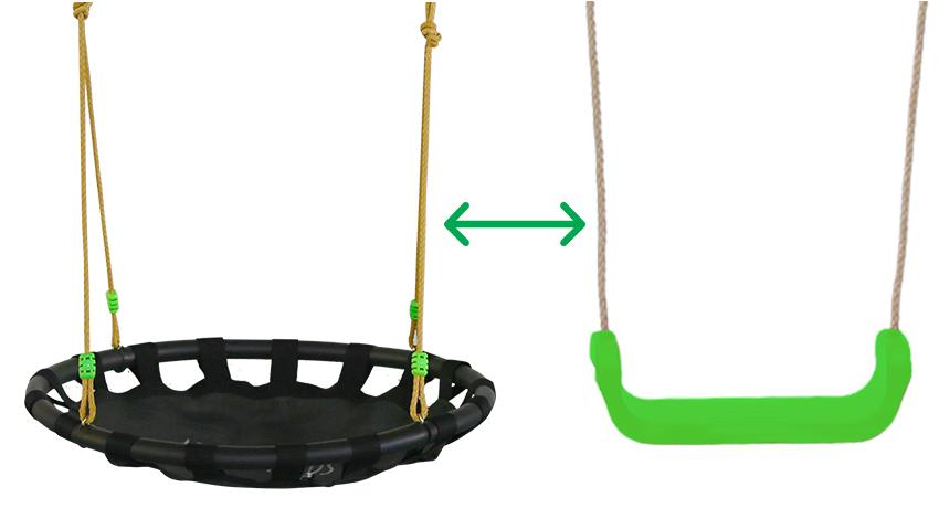 Dynamic Sports Fennic Fox Nest Metal Swing Set