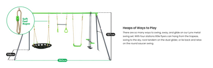 Dynamic Sports Desert Hedgehog Swing Set