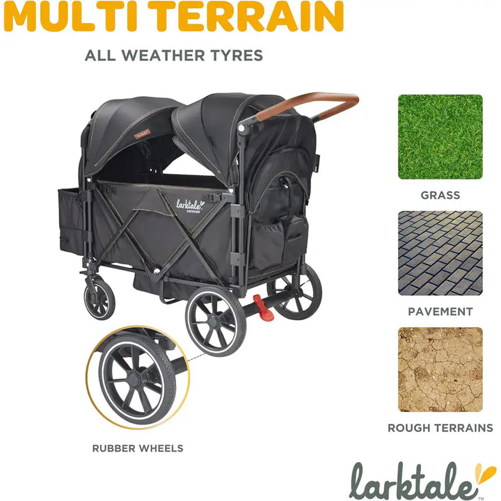 Larktale Caravan Stroller Wagon (Byron Black)