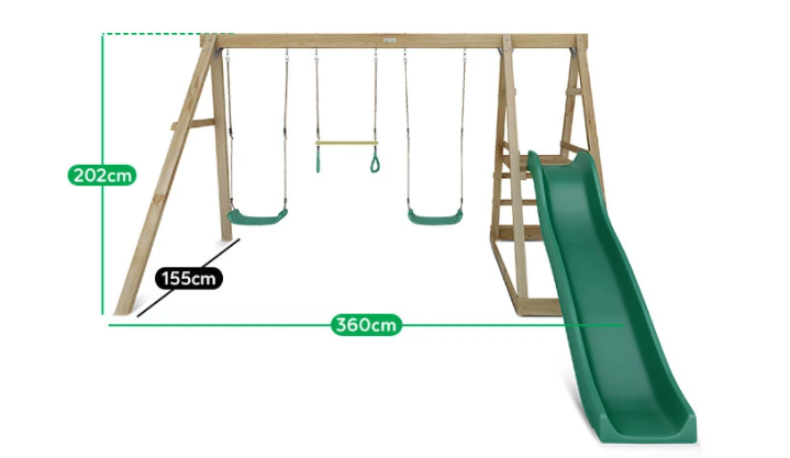 Dynamic Sports Gila Woodpecker Wooden Swing Set