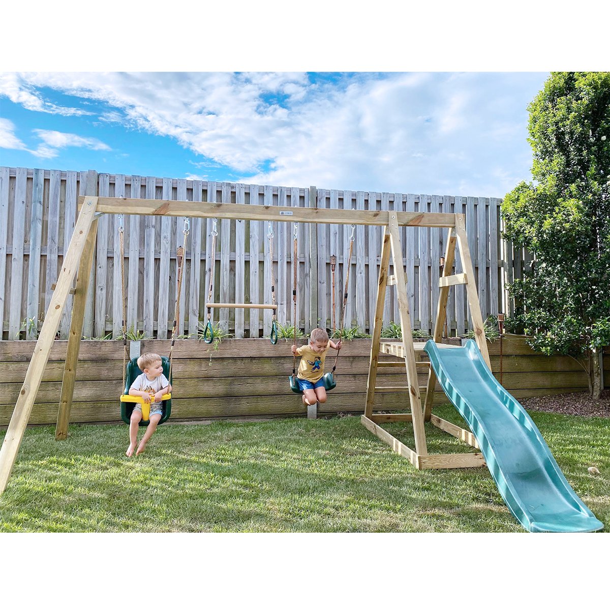Dynamic Sports Gila Woodpecker Wooden Swing Set