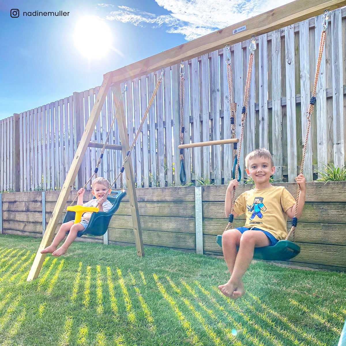 Dynamic Sports Gila Woodpecker Wooden Swing Set