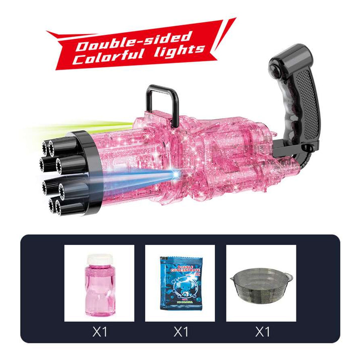 Little Story 8 Holes Bubble Machine Kids Gun (Pink)