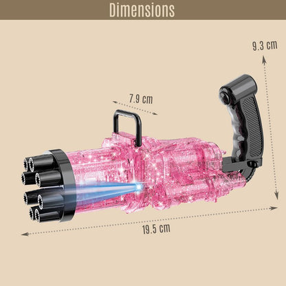 Little Story 8 Holes Bubble Machine Kids Gun (Pink)
