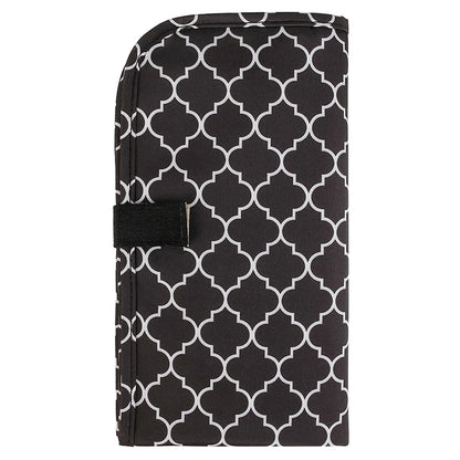 Little Story set of 3 Diaper Backpack with Changing Mat and Bottle Bag (Signature Black)