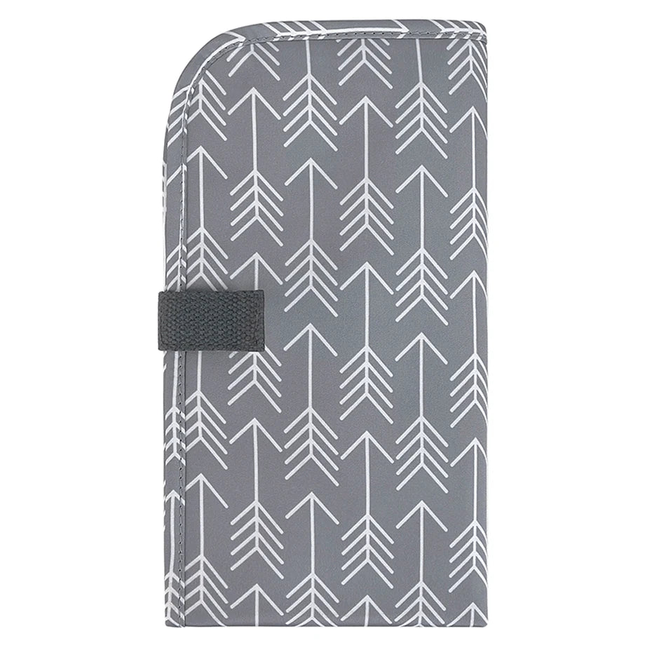 Little Story set of 3 Diaper Backpack with Changing Mat and Bottle Bag (Arrow Grey)