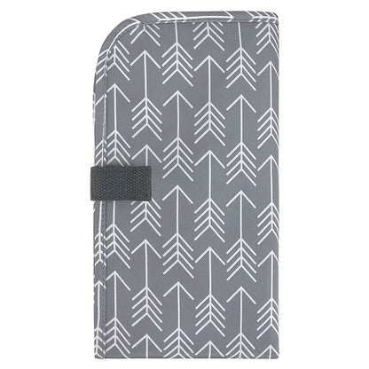 Little Story set of 3 Diaper Backpack with Changing Mat and Bottle Bag (Arrow Grey)
