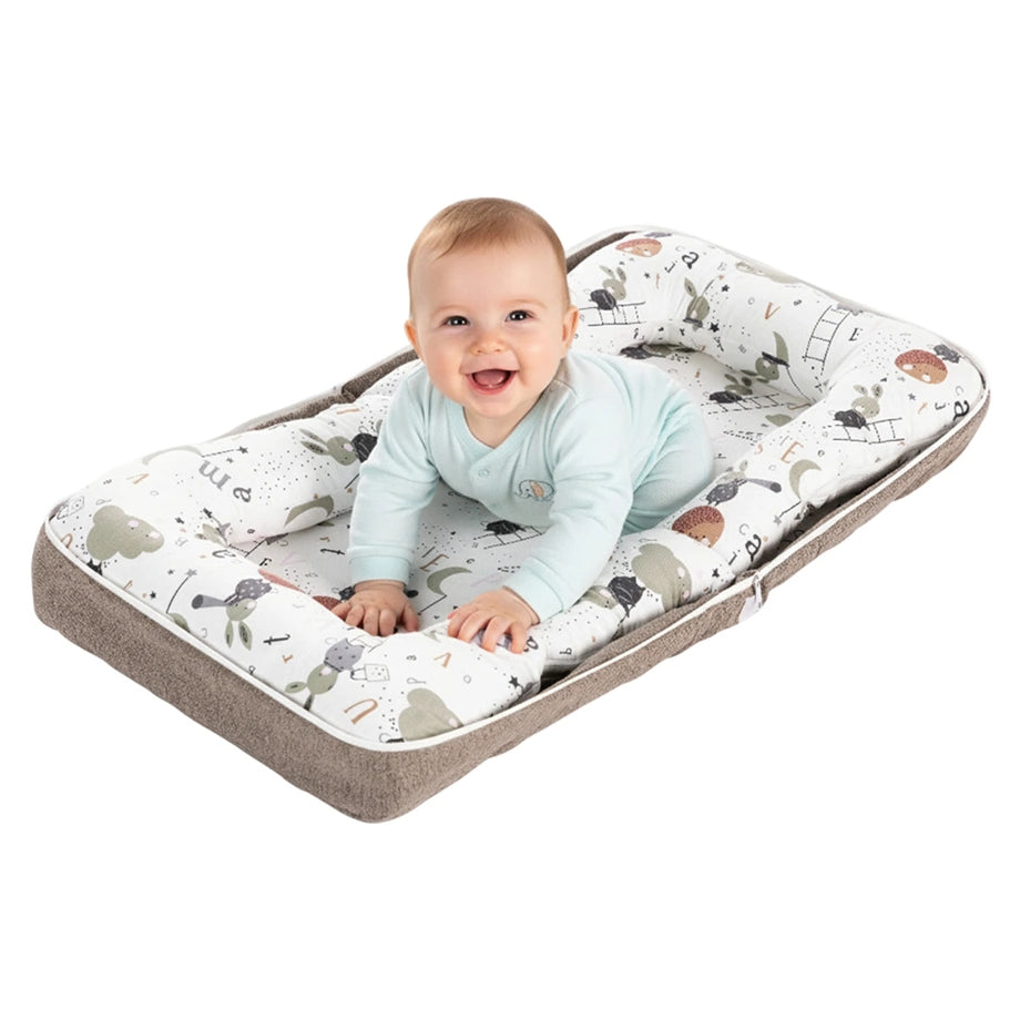 Little Story Portable Baby Nest & Lounger Sleeping Pod (Brown)