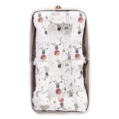 Little Story Portable Baby Nest & Lounger Sleeping Pod (Brown)