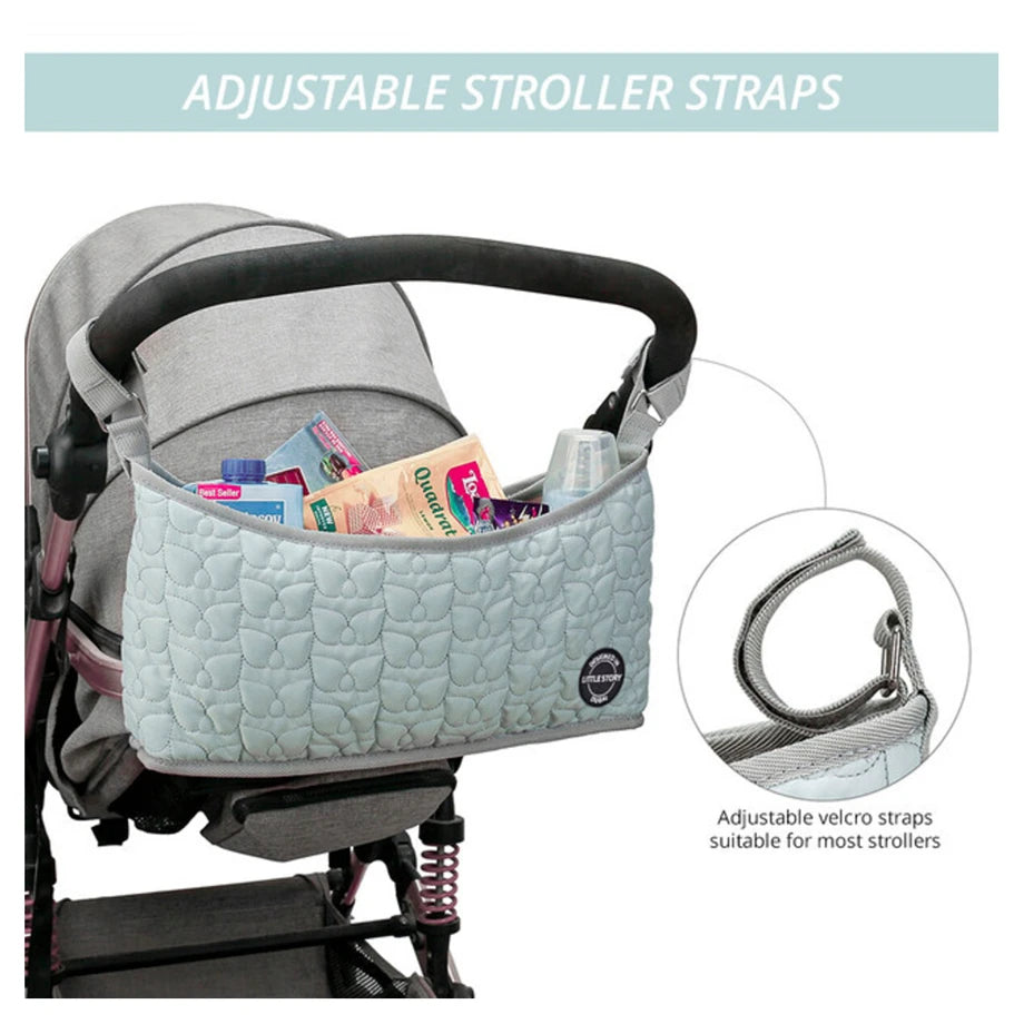 Little Story Premium Stroller Bag Quilted (Blue)