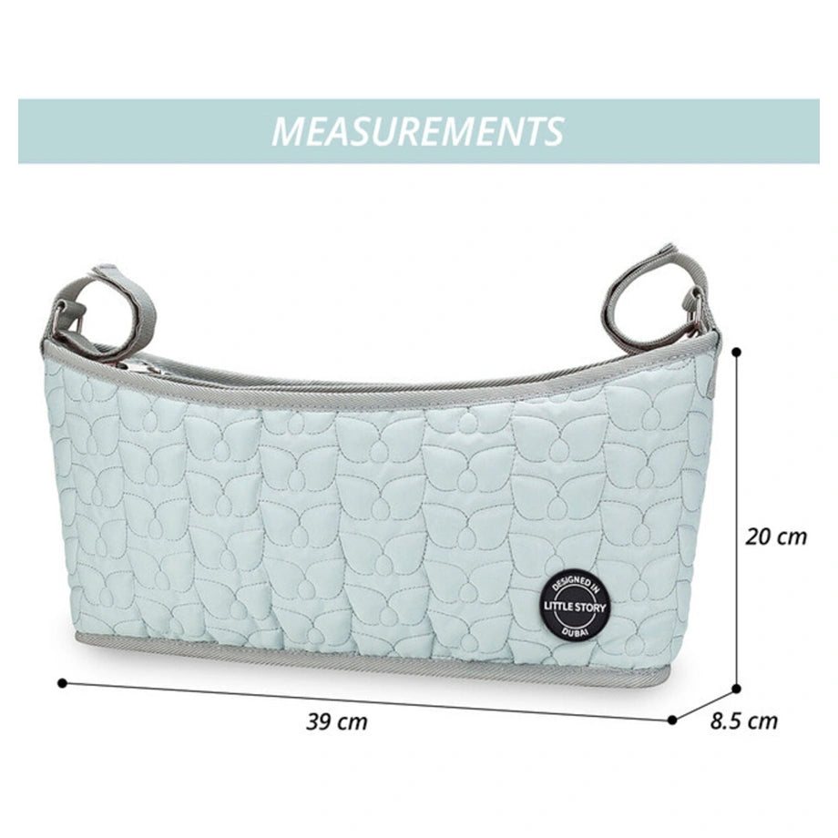 Little Story Premium Stroller Bag Quilted (Blue)