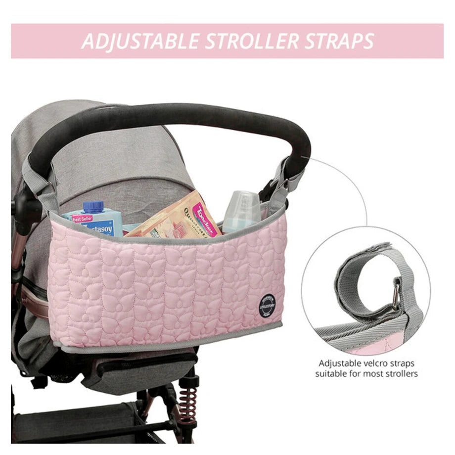 Little Story Premium Stroller Bag Quilted (Pink)