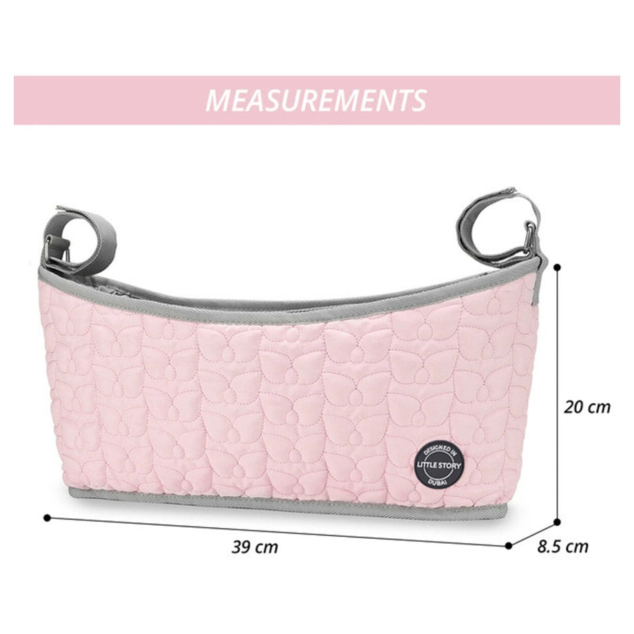 Little Story Premium Stroller Bag Quilted (Pink)