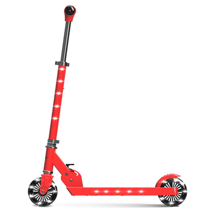 Spartan Lit Starship 2-Wheel Scooter (Candy Red)