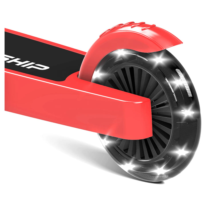 Spartan Lit Starship 2-Wheel Scooter (Candy Red)