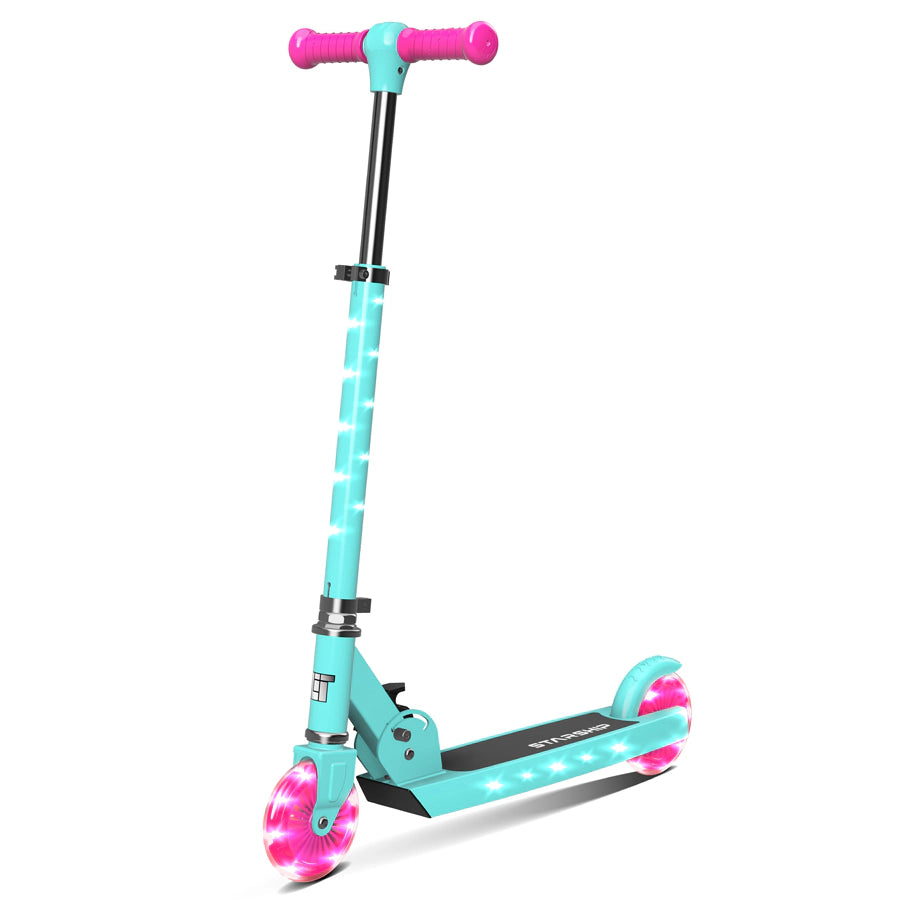 Spartan Lit Starship 2-Wheel Scooter (Bright Turquoise)