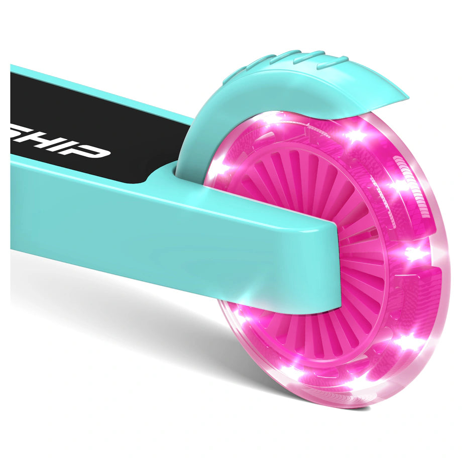 Spartan Lit Starship 2-Wheel Scooter (Bright Turquoise)