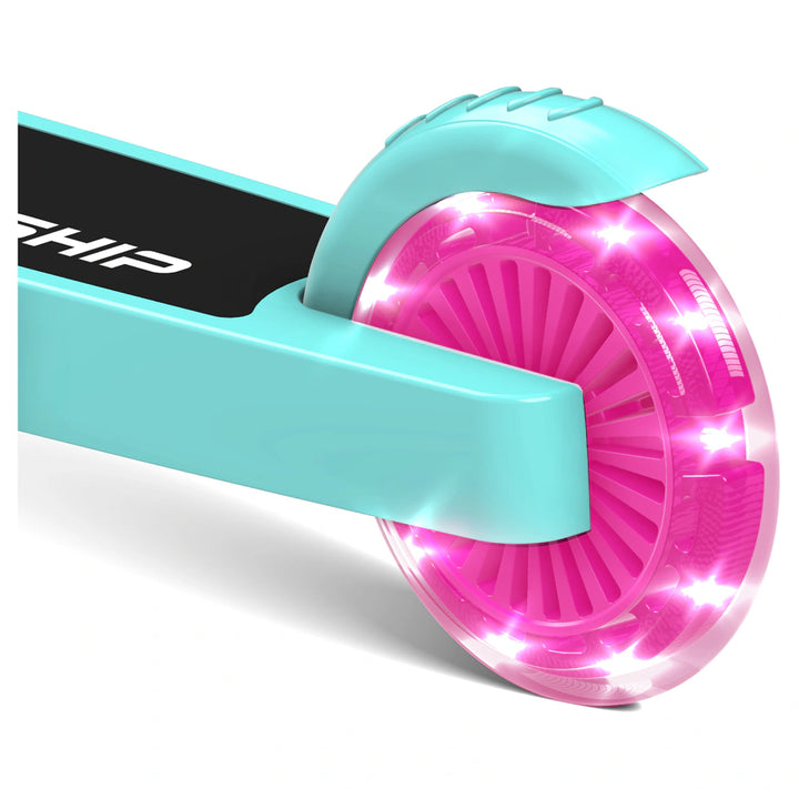 Spartan Lit Starship 2-Wheel Scooter (Bright Turquoise)