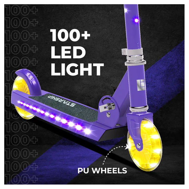 Spartan Lit Starship 2-Wheel Scooter (Bright Turquoise)