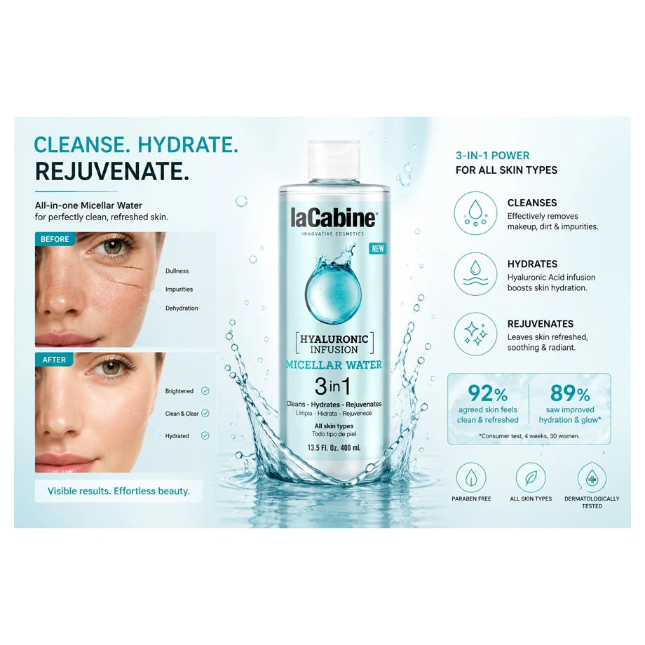 Lacabine Hyaluronic Infusion Micellar Water 400ml