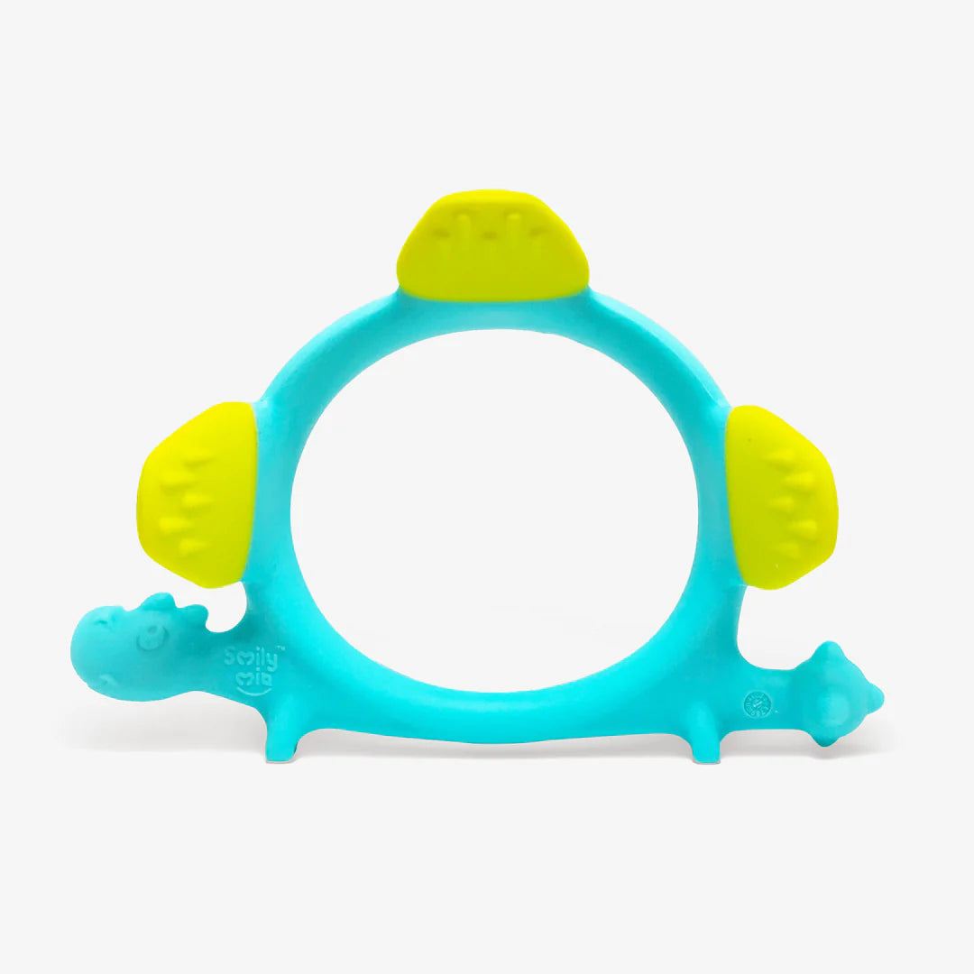 Smily Mia Norman Dinosaur Silicone Baby Teether (Blue)