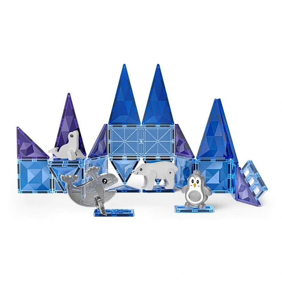 Magnetic Fields Ocean 3D Diamond Magnetic Tiles Set (30 Pieces)