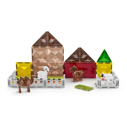 Magnetic Fields Pasture 3D Diamond Magnetic Tiles Set (18 Pieces)