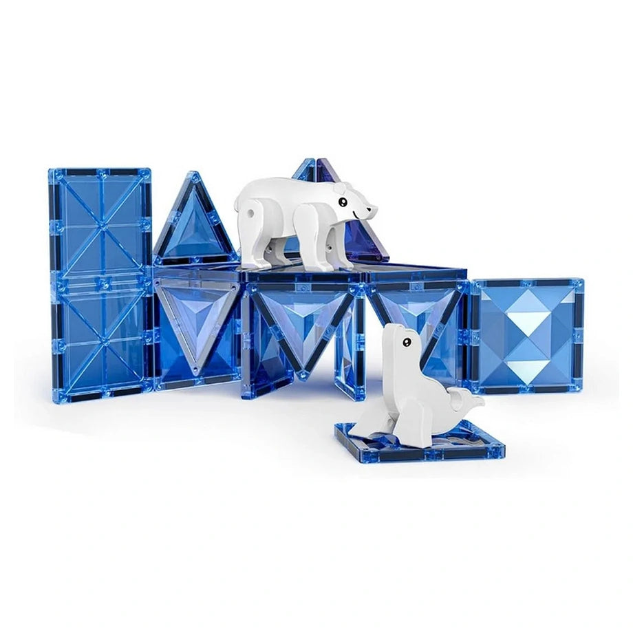 Magnetic Fields Pasture 3D Diamond Magnetic Tiles Set (30 Pieces)