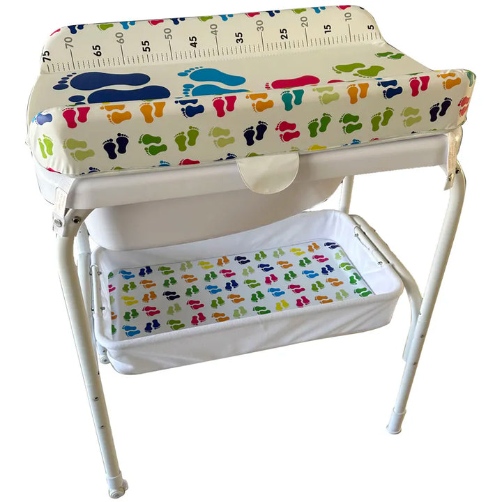 The Kiddoz Bath and Changing Table Little Feet Design