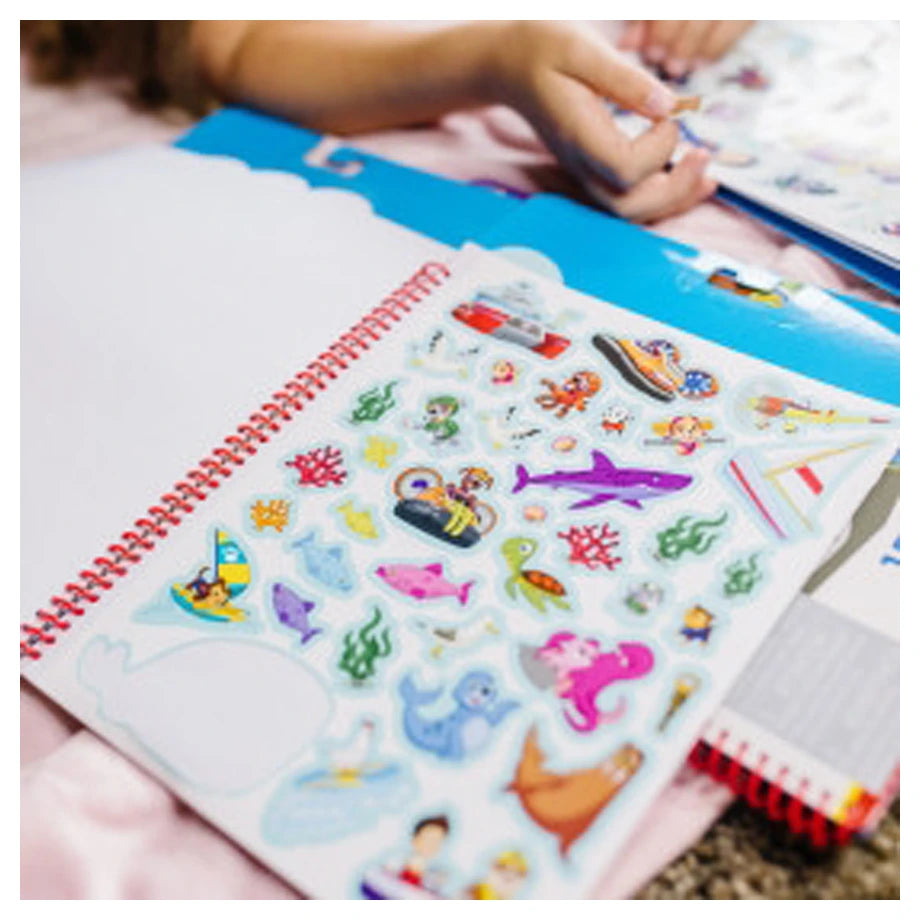 Melissa and Doug Paw Patrol Restickable Stickers Flip-Flap Pad (Ultimate Rescue)