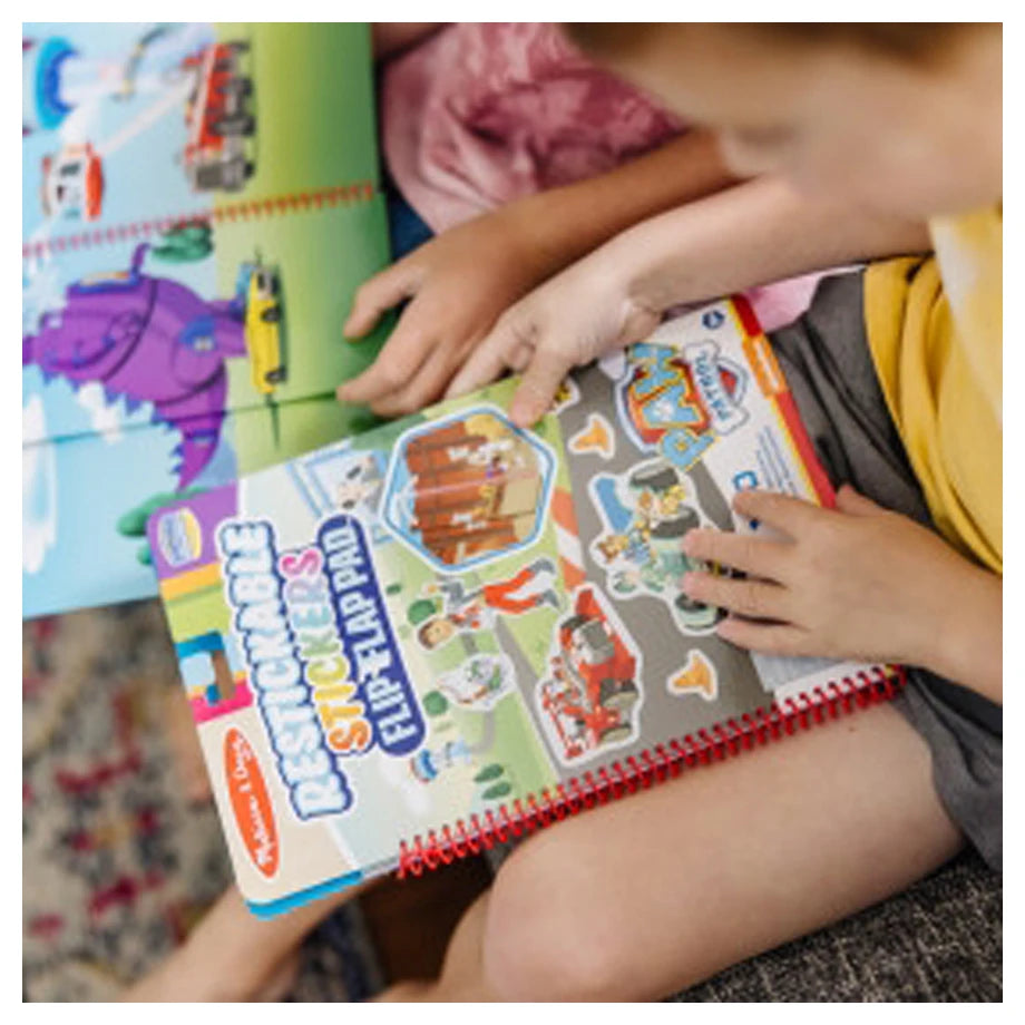 Melissa and Doug Paw Patrol Restickable Stickers Flip-Flap Pad (Ultimate Rescue)