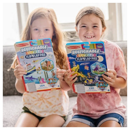 Melissa and Doug Paw Patrol Restickable Stickers Flip-Flap Pad (Ultimate Rescue)