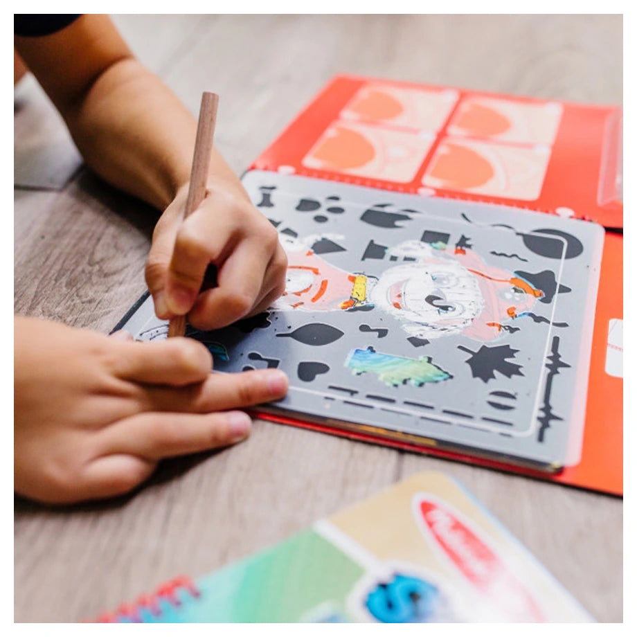 Melissa and Doug Paw Patrol Scratch Art Pad (Marshall)