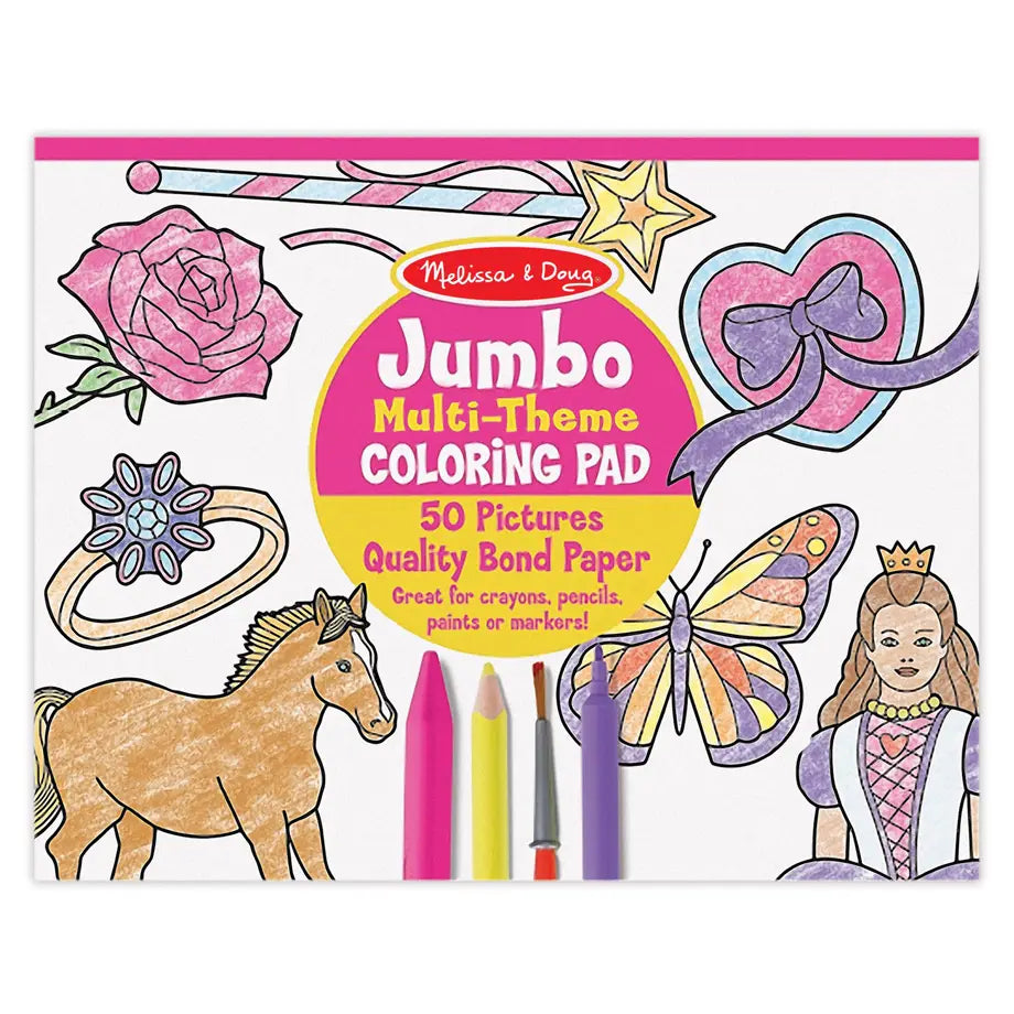 Melissa and Doug Jumbo Coloring Pad 11" x 14" (Pink)