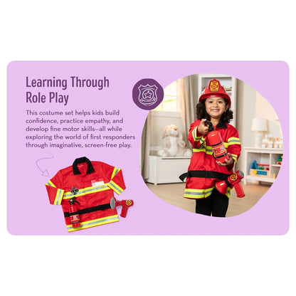 Melissa and Doug Fire Chief Role Play Costume Set