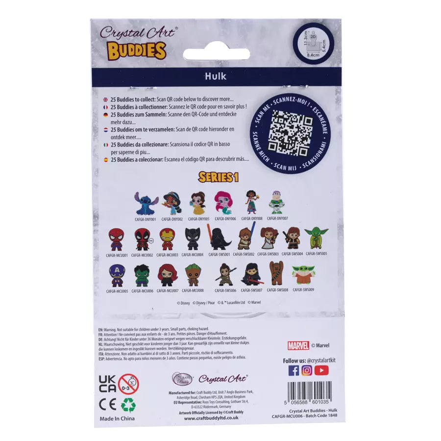 Hulk Crystal Art Buddies Kit