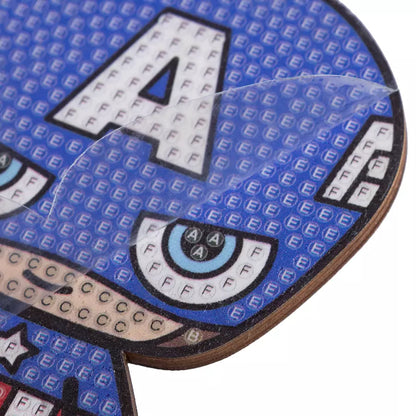 Captain America Crystal Art Buddies Kit