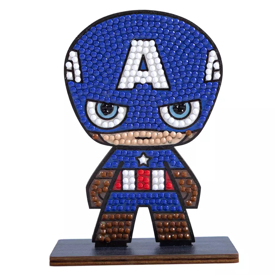 Captain America Crystal Art Buddies Kit