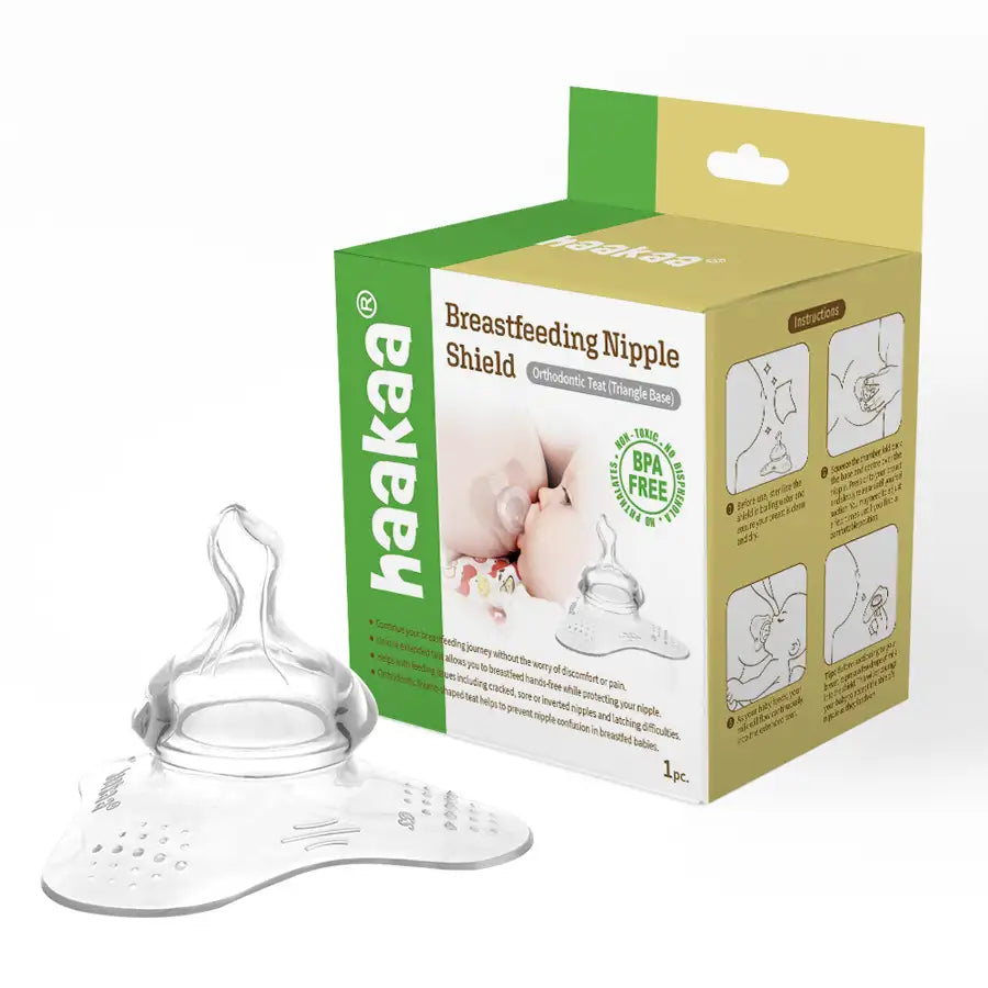 Haakaa Orthodontic Breastfeeding Nipple Shield (Triangle Base)