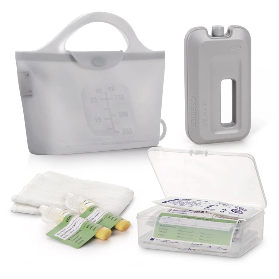Haakaa Colostrum Essentials Pack (With Ice Brick + Steriliser Bag)