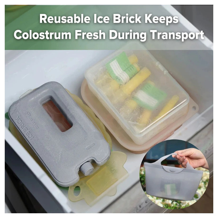 Haakaa Colostrum Essentials Pack (With Ice Brick + Steriliser Bag)