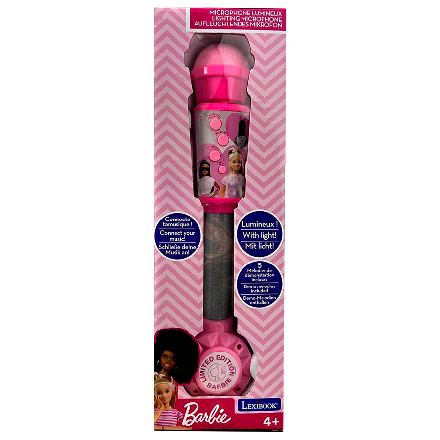 ميكروفون إضاءة Lexibook Barbie مع مكبر صوت (Aux-In) ميكروفون إضاءة Lexibook Barbie مع مكبر صوت (Aux-In)