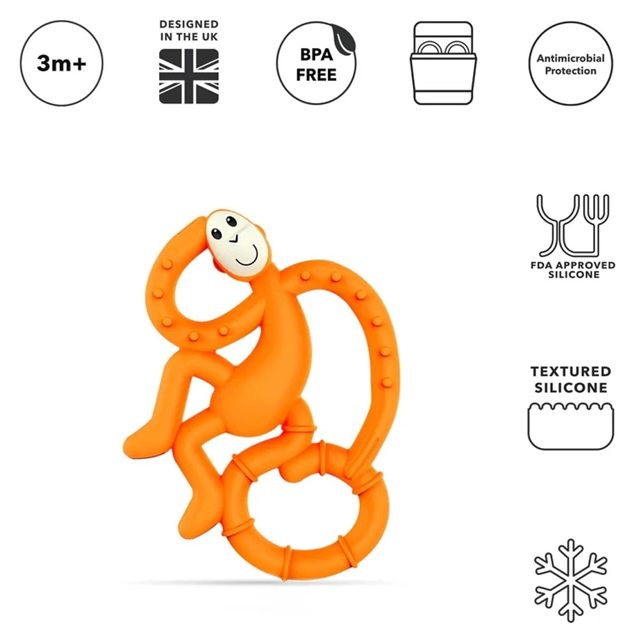 Matchstick Monkey Mini Teether (Orange)